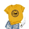 thumbnail image 1 of Women Farm Graphic Support Your Local Farmer Letter Printed T-Shirt, 1 of 7