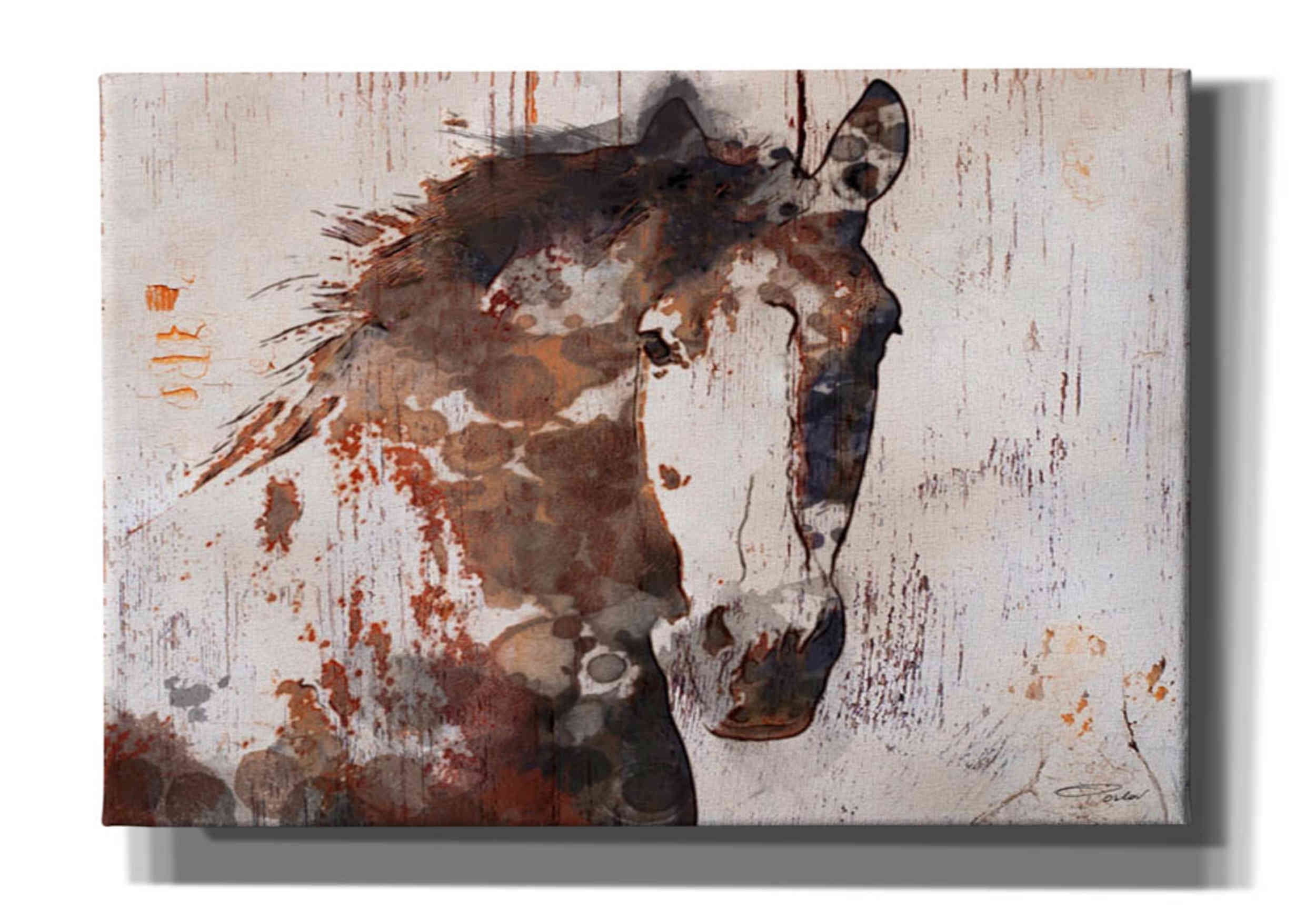 Marmont Hill - "Gorgeous Horse" By Irena Orlov Painting Print On Wrapped Canvas - Walmart.com