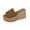 Brown, variant on THDHVS Sandals for Women 2025,Women Sandals,Women's Fashion Casual Summer Solid Color Retro Thick Bottom Open Toe Beach Slippers Blue 5.5