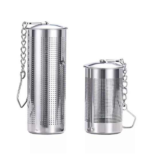 Stainless Steel Tea Infusers 2 Pack, Fine Mesh Loose Leaf Tea Steepers with Extended Chain and Hook for Tea Brewing TIKA