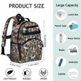 thumbnail image 6 of Schnauzer with Flowers Backpack for School,Cute School Bag,Schoolbag with Adjustable Shoulder Straps & Padded Back,15.25"x11.5"x5.25", 6 of 6