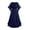Blue, variant on GaThRRgYP Dresses for Women,Women's Color Gothic Flare Long Sleeves Dark Black Dress Mesh Spliced Double Layer Midi Dress Red S