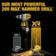 thumbnail image 4 of Perforador percutor inalámbrico DEWALT 20V MAX XR 1/2" con batería de 8AH, 4 of 7