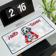 thumbnail image 3 of Hello Welcome Winter English Setter Holding Snow Globe Snowman Desk Mat Full Keyboard Mouse Pad Dog Lover Large Mousepad - 13015, 3 of 5
