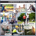 thumbnail image 2 of 3 Pairs Copper Compression Socks for Women & Men Circulation 15-20 mmhg - Better Blood Flow, Swelling, Best Support for Medical, Running, Nursing, 2 of 7