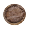 thumbnail image 1 of Bandeja portavelas, plato de madera para servir, centro de mesa, plato de postre redondo A, 1 of 9