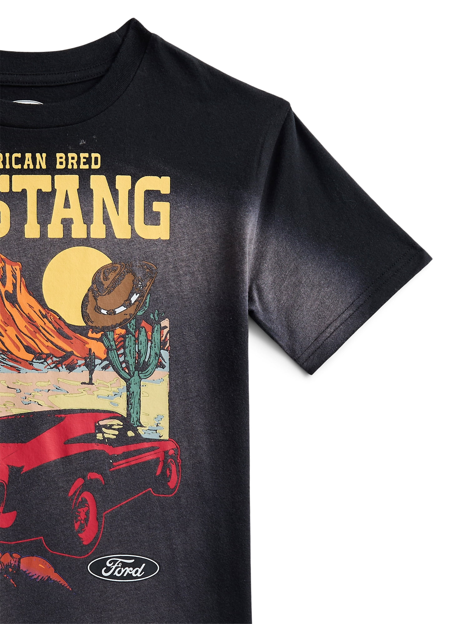 Mustang Boys Graphic Tee with Short Sleeves, Sizes 4-18