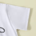 thumbnail image 4 of Toddler Boys Outfits Short Sleeves T-Shirt Elastic Shorts Set Summer Cowboy Outfit Little Boy 2 Piece, 4 of 6