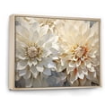 thumbnail image 2 of Designart "Minimalist Array Of White Dahlias" Dahlia Floater Framed Wall Art Prints, 2 of 5