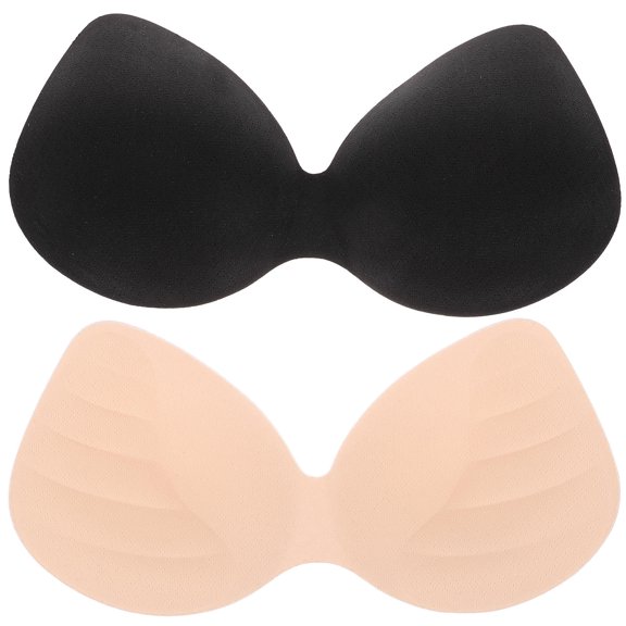 OUNONA Removable Pads Bra Pads Skin Tone 2Pcs for Women