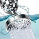 thumbnail image 2 of Cabezal de ducha de ahorro de agua, cabezal de ducha de lluvia ajustable de alta presión cromado, montado en la pared, presión de burbujas de aire, 5 configuraciones Xemadio WLJ-0780, 2 of 5