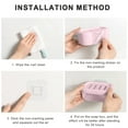 thumbnail image 5 of Suction Cup Wall Mounted Drain Soap Box - Soap box with sponge cleaning, 5 of 6