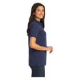 thumbnail image 3 of Port Authority Women's Heavyweight Cotton Pique Classic Fit Polo Shirt Navy 3X-Large, 3 of 4