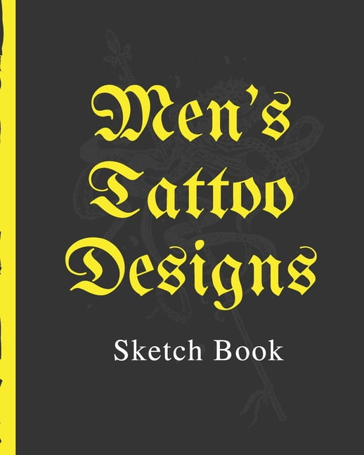 Men's Tattoo Designs Sketch Book Tattoo Art Paper Pad Doodle Design Creative Journaling