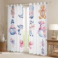 thumbnail image 2 of Homewish Bowknot Reindeer Animal Black Out Curtains, Kawaii Hippie Snowman Curtains Pack of 2 (42x63 Each), Merry Christmas Bedroom Curtains, Curtains and Drapes Decor, 2 of 6