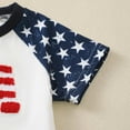 thumbnail image 7 of Sopiago 4th Of July Baby Boy Clothes Toddler Independence Day Short Sleeve T-shirt Solid Shorts Set Toddler Boy Summer Outfits Blue,2-3 Years, 7 of 7