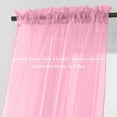 thumbnail image 2 of 2-Piece Multipurpose Solid Colored Drapes, Semi-Sheer Window Curtains with 2 inch Rod Pocket, 60 X 84 inches, Dusty Rose, 2 of 5
