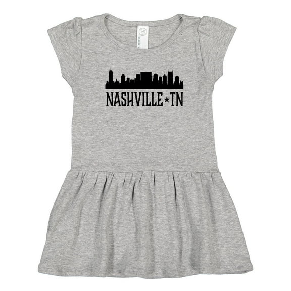 Inktastic Nashville Tennessee City Skyline Girls Toddler Dress