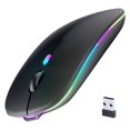 thumbnail image 1 of Mouse inalámbrico Afaartcci Bluetooth 5.2 recargable con LED, 1 of 7