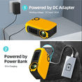 thumbnail image 4 of MINI Projector 3D LED Home Cinema Projector, Portable Smart HD Port TV BOX, 1080P 4K US Plug, 4 of 7