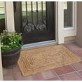 thumbnail image 6 of Handwoven Jute Area Rug 2x3 Feet, Natural Yarn Braided Reversible Rug, Rustic Vintage Beige Farmhouse Decor for Bedroom, Kitchen, Living Room, Entryway, Beige, 6 of 6