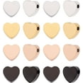 thumbnail image 6 of 12Pcs 10mm Stainless Steel Heart European Beads Heart Spacer Beads Heart Large Hole Beads Metal Heart Loose Beads 5mm Hole Valentine's Day Beads for Jewelry Making DIY Findings, 6 of 9