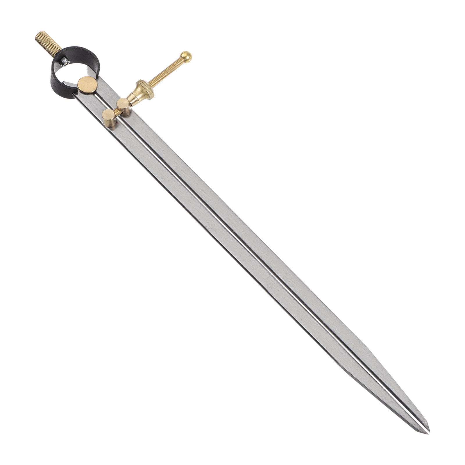 Spring Joint Caliper 12 inch/300mm Steel Spring Divider Caliper with Brass Fulcrum for Metal Wood Drawing