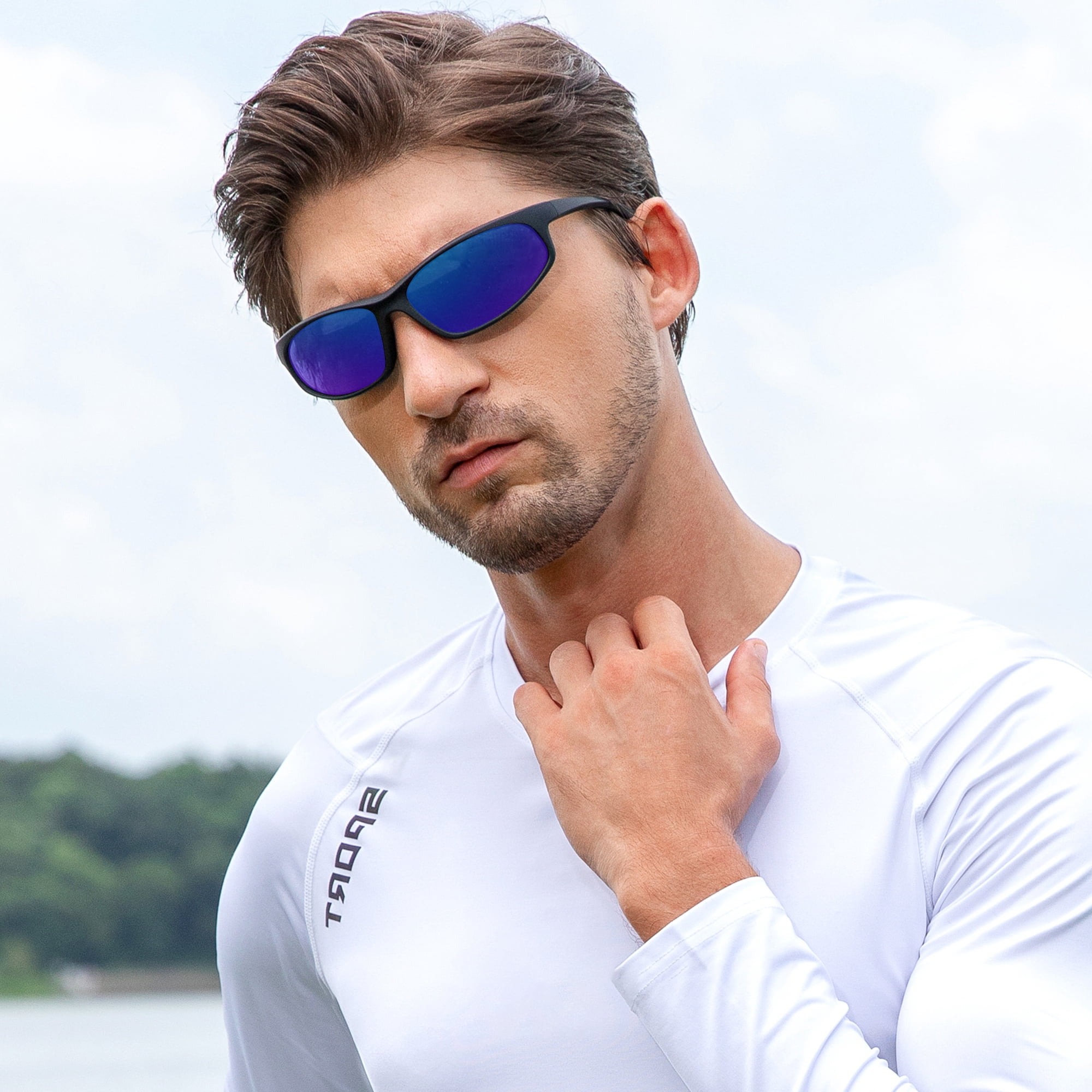 CAREFULLY Sports Sunglasses for Men Women UV400 Protection 3 Pack Set