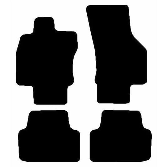 Auto Mats and Accessories 4 Piece Set Custom Carpeted Floor Mats Compatible with 2019-2024 Volkswagen Jetta S, SE and R Line (Black) Made in the USA
