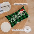 thumbnail image 3 of Christmas Pillow Covers 12x20 Set of 4 Red Green Xmas Decorative Throw Pillows Christmas Tree Deer Santa Pillow Cases Home Outdoor Sofa Couch Cushion Covers for Christmas Decorations (lumbar), 3 of 6