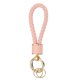 thumbnail image 1 of Uxcell 1 Paquete Llavero de Cuero Trenzado, Anillo de Llavero Correa Tejida con 360 Grados Rotatable para Llave de Coche, Bolsa, Cartera, Oro/Rosa, 1 of 5