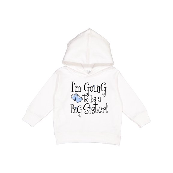 Inktastic Heart New Big Sister Toddler Hoodie