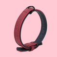 thumbnail image 2 of Pu Leather Dog Collar Adjustable Soft Padded Pet Collar For Cats And Dogs (Red) H146, 2 of 5