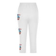 thumbnail image 6 of ZACPNCV Girls Capri Leggings Independence Day Print High Waist Kids Leggings Athletic Sports Workout Dance Tights Cropped Pants White 2-3 Years, 6 of 9