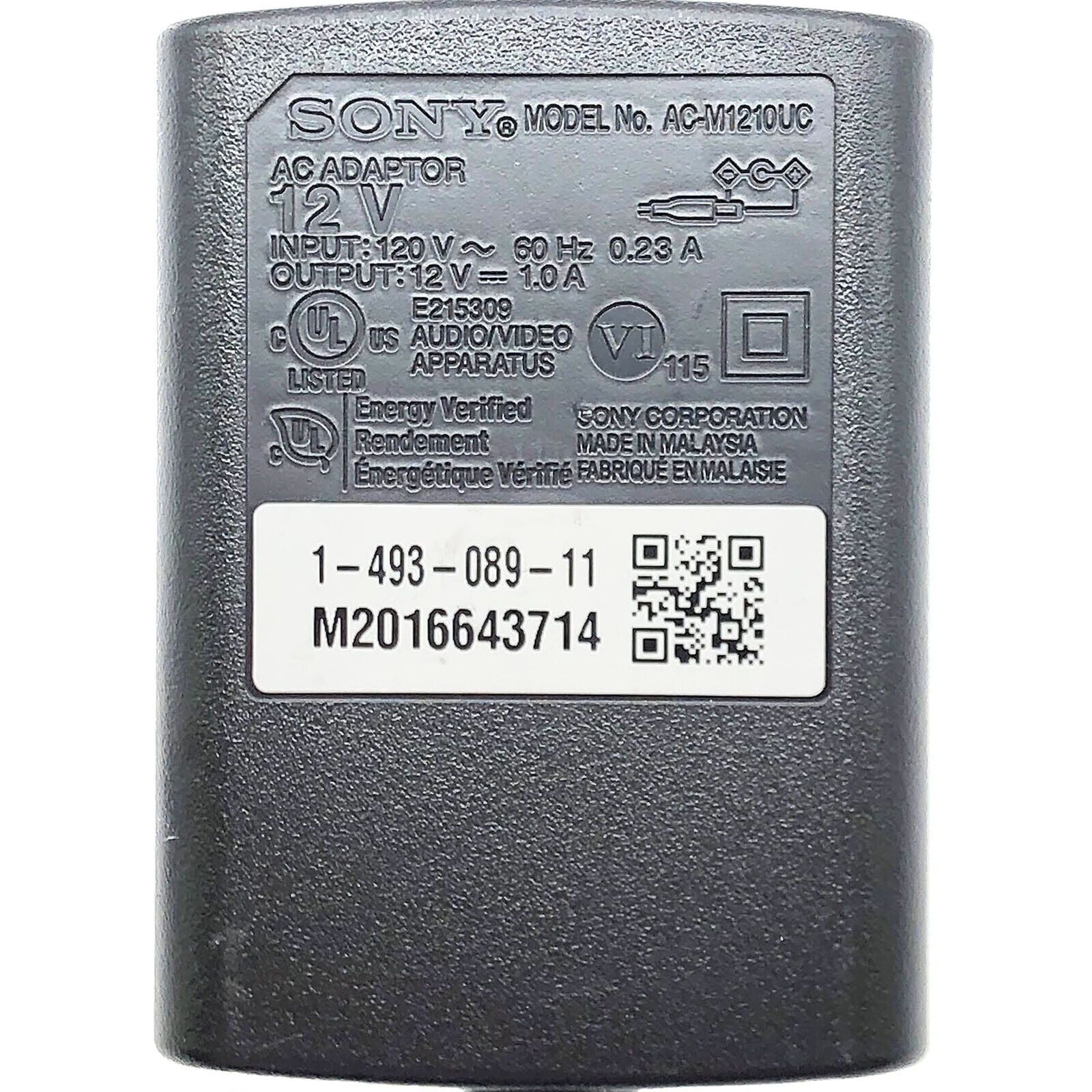 NEW Genuine Sony AC-M1210UC AC Adapter Power Supply Laptop Charger 12V 1A