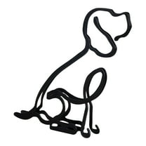 MXHHR Metal Decorative Sculpture,Dog Minimalist Art Sculpture（Beagle Dog）,Room decor, Home