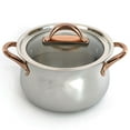 thumbnail image 7 of BergHOFF Ouro Gold 3pc 18/10 Stainless Steel Cookware Set, Glass Lids, Rose Gold Handles, 7 of 7