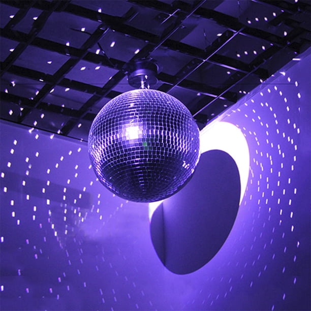 Muyoka 8 en bolas de espejo de cristal, bola de espejo giratoria de cristal reflectante, bola de discoteca de espejo colgante, bola de discoteca de espejo de cristal brillante Muyoka Hogar
