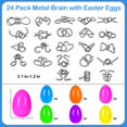 thumbnail image 2 of Sufuplay 24 huevos de Pascua con rompecabezas metálicos de ingenio, 2 of 7