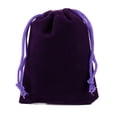 thumbnail image 1 of Cateissary 100 piezas de bolsas de joyería de terciopelo con cordón para almacenamiento de cuentas de maquillaje a prueba de polvo para envolver Almacenamiento y organización del hogar Púrpura Cateissary HA079784-01, 1 of 6