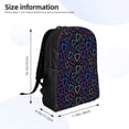 thumbnail image 4 of Fuzoiu Colored Hearts Print Laptop Backpack,Work Business Backpacks, Large Capacity Nurse Bag College Bookbag for School, Waterproof Casual Daypack for Travel, 4 of 8