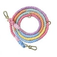 thumbnail image 4 of Handcrafted Dog Leash Multifunctional Double Head Braiding Dog Training Leash With Gold Accessories For Running 210cm*1.2cm, 4 of 5