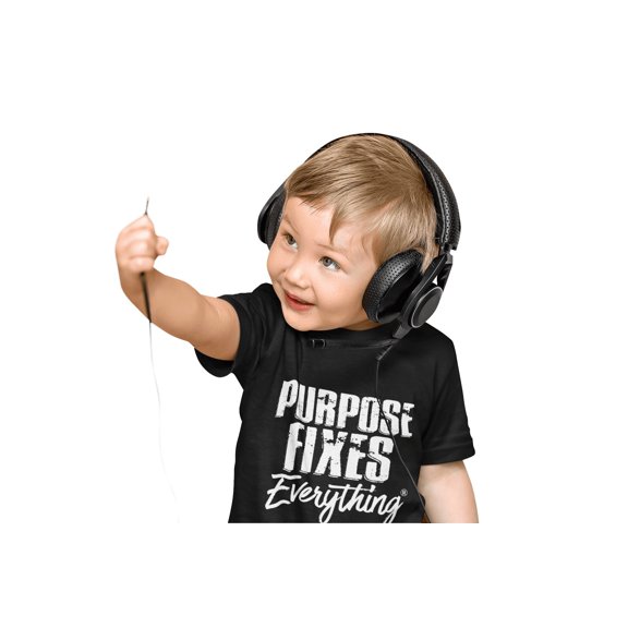 Purpose Fixes Everything® Infant Fine Jersey Tee, 6M-24M, White Letters