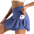 thumbnail image 4 of Nisorays Women's Active Athletic Skort Lightweight Tennis Skirt Perfect for Running Training Sports Golf Royal Blue M, 4 of 9