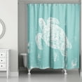 thumbnail image 2 of Creative Products Sea Turtle Stamp 5 71x74 Shower Curtain, 2 of 2