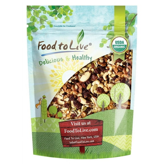 Organic Vitality Snack Mix, 4 Pounds — Kosher, Raw, Vegan - by Food to Live
