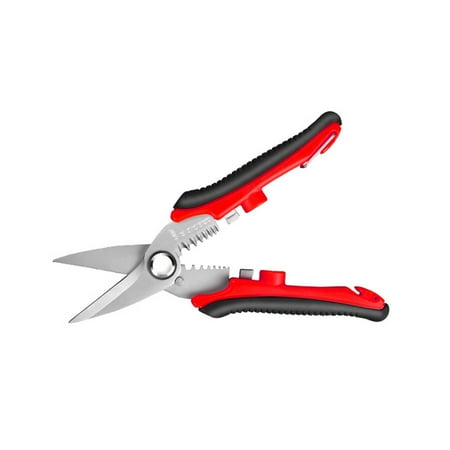 

Wrea Wire Stripper DIY Crimping Self-adjusting Pliers Terminal Scissors Anti-slip Crimper Repairing Removal Electrician Hand Tool 6in Scissor Stripper