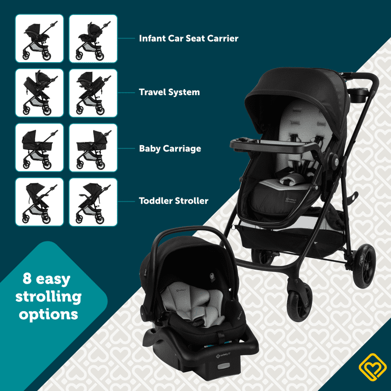 Safety 1st Grow and Go Flex 8-in-1 Travel System with Infant Car