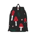thumbnail image 3 of Balery Amanita Mushroom Vintage Canvas Backpack for Men and Women - Large Capacity, Durable Travel Laptop Bag for School, Work, Hiking, and Outdoor Activities, 3 of 7