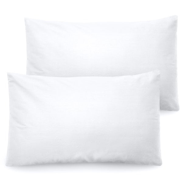 Washed Cotton Pillowcases 2 Pack Ultra Soft Breathable Pillow Cases Queen King 